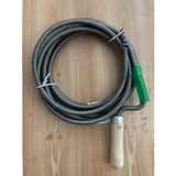 Özs DMR 9MM KALIN ÇELİK LAVABO WC AÇICI TEL BANYO BORUSU GİDER AÇMA TELİ 10MT KLAVUZ - 10 m