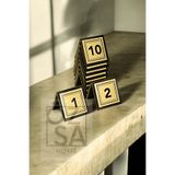 ÖzSa Home 10 Adet Masa Üstü Numaratör Kafe Lokanta Restoran Için Numara Plaka Pleksi 5x5cm İsteğe Bağlı Sayı