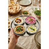 ÖzSa Home 5 Parça Çelik Meze Seti Mezelik Sosluk Meze Tabağı Sunum Seti
