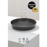 ÖzSa Home Granit Fırın Tepsisi Yuvarlak Fırın Tepsisi 36 cm