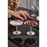 ÖzSa Home Oldies 2'li Ayaklı Sunumluk İkramlık Çerezlik Şekerlik Lokumluk 11 cm