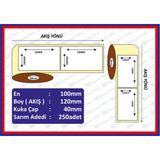 Özsaraç Etiket 100X120 Eco Termal Etiket ( 250 Lü ) 25 RULO 6250 ADET