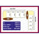 Özsaraç Etiket 100X150 Eco Termal Etiket ( 250 Li ) 10 RULO 2500 ADET