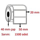 Özsaraç Etiket 20X50 Eco Termal Etiket (1500 Li) 5 RULO 7500 ADET