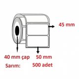 Özsaraç Etiket 40x50 mm 500'lü Eco Termal Etiket
