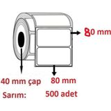 Özsaraç Etiket 80X80 Barkod Etiketi Ekotermal 500 Lü 10 Rulo 5000 ADETTİR