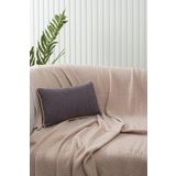 ÖZSAY HOME Gri Panorama Krem Biyeli Kırlent Kılıfı 3 Farklı Biye Seçeneğiyle, 30 x 50, O220008930501