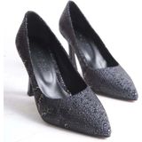 Özse Shoes Tamara Yılan Desenli Topuklu Ayakkabı - Siyah