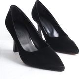 Özse Shoes Wanda Ipek Saten Kadın Topuklu Ayakkabı - Siyah