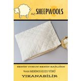 ozsheepwools Yastık Kılıfı, Yün Kapitone Yastık Kılıfı,ara Katman %100 Kuzu Merinos Yünü, Dış Kumaş Pamuk