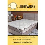 ozsheepwools YÜN YATAK PEDİ&ŞİLTESİ LASTİKLİ %100 MERİNOS KUZU YÜNÜ İÇ DOLGU , %100AKFİL DIŞ KUMAŞ ,YIKANABİLİR