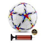 Ozsport Orijinal Futbol Topu Şampiyonlar Ligi Pompalı Sert Zemin Halı Saha Futbol Topu No:5 Beyaz
