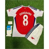 Ozsports Arsenal 2024-25 Yeni Sezon Martin Ødegaard Iç Saha Çocuk Forması 4^lü Set - 10 - 11 Yaş - Kırmızı
