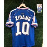Ozsports Fransa Milli Takımı 98 Dünya Kupası Zinedine Zidane Nostalji Forması - 2XL - Çok Renkli
