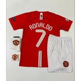 Ozsports M.unitedd Moskova 2008 Sezonu Cristiano Ronaldo Çocuk Forması 4'lü Set (Red-Kısa-Armalı) - 12 - 13 Yaş - Çok Renkli