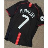 Ozsports Manchester United 2008 Sezonu Cristiano Ronaldo Yetişkin Forması (Black) - 2XL - Çok Renkli