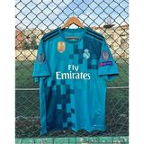 Ozsports Real Madrid 2017/18 Sezonu Sergio Ramos Deplasman Forması (Turkuaz) - Çok Renkli