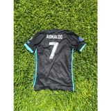 Ozsports Real Madrid Ronaldo 7 Retro Futbol Forması Siyah - Renkli