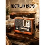 Özssay Ahşap Görünümlü Retro Bluetooth Radyo Usb,aux ve Sd Kart Girişli
