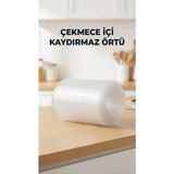 Özssay Mutfak Şeffaf Kaydırmaz Pvc Raf Örtüsü 45X300 cm Dolap Içi Koruyucu
