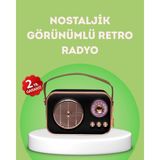 Özssay Nostaljik Retro Radyo – Bluetooth, USB ve Fm Özellikli Şık Tasarım