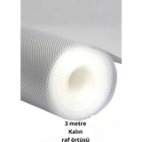 Özssay Premium 3 Metre Pıtırcıklı Kaydırmaz Şeffaf Raf Örtüsü Halı Kaydırmaz 45 CMX3M Kalın Kaliteli Folyo