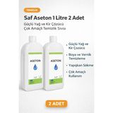 Özssay Saf Aseton 1 Litre 2 Adet Güçlü Yağ ve Kir Çözücü Çok Amaçlı Temizlik Sıvısı - Renkli