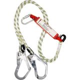 Öztekinler Şok Emicili Çift Bacaklı Kanca Karabinalı Safeset Sertifikalı Lanyard - Beyaz