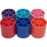 Öztepe Plastik Roller Kaydırak Makarası 10’lu Set | Çocuk Parkı Roller Slide Parçası | Plastik Kaydırak Rulosu - Kırmızı