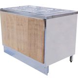 Öztiryakiler 160x70 cm Ahşap Kaplamalı Nötr Servis Bankosu