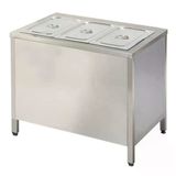 Öztiryakiler 7912.15070.10 Sıcak Servis Ünitesi, Elektrikli, Sıcaklık Dolaplı, 150x70 Cm