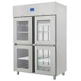 Öztiryakiler 79K4.12nmv.11 Dört Yarım Cam Kapılı Dik Tip Buzdolabı , K Tip , Gn 1200 Nmv Model, 430 Kalite