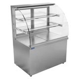 Öztiryakiler 7ETD.11N12.SS Etd-11n12 Bombe Camlı Nötr Teşhir Dolabı, 290 Lt, 120x70x135 Cm