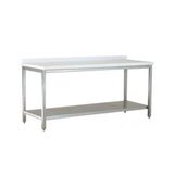 Öztiryakiler Mermer Tablalı Taban Raflı 140x80 cm Çalışma Tezgahı