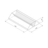 Öztiryakiler Orta Tip Filtreli 250x250 cm Davlumbaz