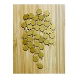 Öztürk 10mm Papatya Oya, Abiye, Halhal, Bileklik, Kolye Pleksi Metalik Kaplama Plastik El Işleme Pul. 20gr.