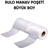 Öztürk Ambalaj Rulo Hışır Manav Poşeti Büyük Boy 150'li Şeffaf Plastik Malzeme ile Dayanıklı ve Pratik