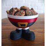 ÖZTÜRK MAKİNE SANTA BOWL Noel Baba Çikolata Kasesi Yılbaşı Süsü