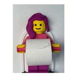 ÖZTÜRK MAKİNE Tuvalet Kağıdı Tutucu Tuvalet Kağıtlığı Kız Model - Büyük Boy -Lego Adam Tuvalet Kağıdı Tutucu