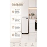 Öztürk Mobilya Design Çok Amaçlı Beyaz Mini Dolap Mutfak-Kiler-Banyo-Yatak Odası-Ofis Dolabı, Ayarlanabilir 3 Raflı Çok Amaçlı Dolap