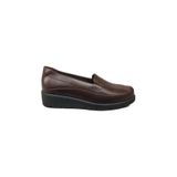 Öztürk Napa Shoes Kadın Hakiki Deri Sıkıştırılmış Köpük Taban Rahat Ultra Hafif Günlük Dolgu Topuk Ayakkabı, KAHVE, 38, PRA-12844495-733425
