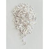 öztürk Yeni Yaprak Janjanlı Yazma, Abiye, Halhal, Kolye. Pleksi Pul. 20GR. Tahmini: 280-290 Ad. Beyaz.