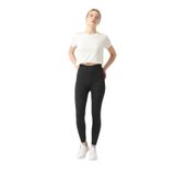 Ozy Fashion Fitilli Kadın Yüksek Bel Dikişsiz Spor Tayt Siyah-L