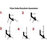 OZYSTOVE Füze Pelet Sobası