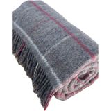 Özyün Çift Kişilik Yün Battaniye %100 Yün Kaliteli Yumuşak Estetik - Gri - 180 x 210 cm