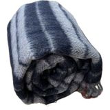 Özyün Merinos Kuzu Yünü Tek Kişilik Battaniye %100 Doğal Yün - 160 x 220 cm - Lacivert