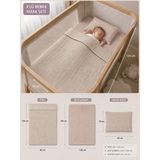 Ozz Baby %100 Pamuk Bebek Pike Takımı (80X120) Düz Bebek Çarşafı (120X150) Yastık Kılıfı (35X45) (Oeko-Tex Sertifikalı) - Bej - Ekru