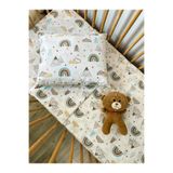 Ozz Baby %100 Pamuk Park Yatak Lastikli Bebek Çarşafı Seti (70X120X15)Yastık kılıfı (35x45)