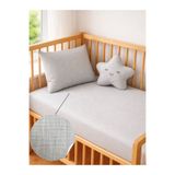 Ozz Baby %100 Pamuk Ranforce Lastikli Bebek Çarşaf Seti (70X120X15)(60X110X20) FERMUARLI YASTIK KILIFI (35X45 ) Park Yatak Anne Yanı Yatak