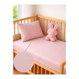 Ozz Baby %100 Pamuk Ranforce Lastikli Bebek Çarşafı Seti (70X120X15)(60X110X20) FERMUARLI YASTIK KILIFI (35X45) Park Yatak Anne Yanı Yatak